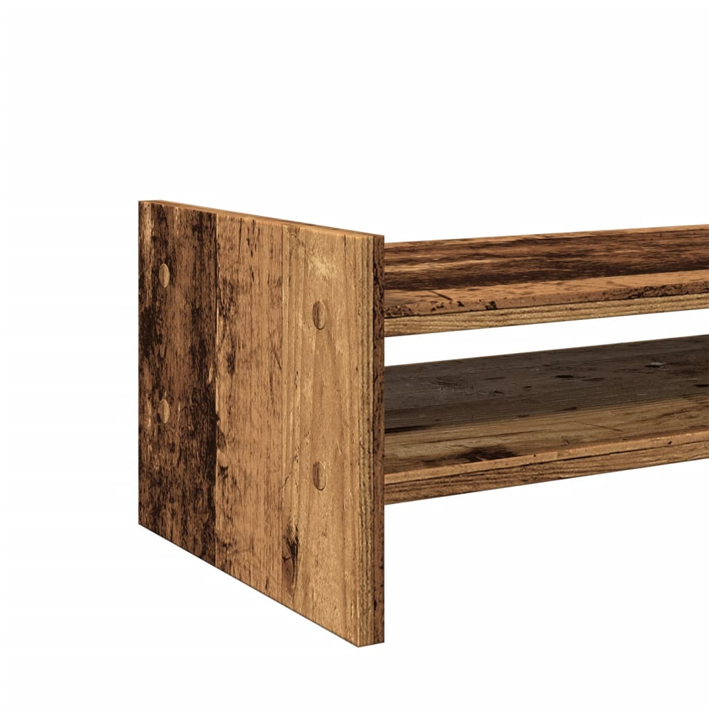 vidaXL Monitor Stand Old Wood 50x27x20 cm Engineered Wood