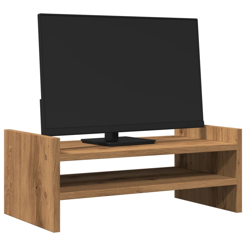 vidaXL Monitor Stand Artisian Oak 50x27x20 cm Engineered Wood