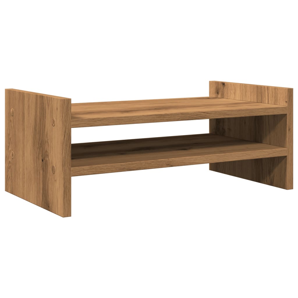 vidaXL Monitor Stand Artisian Oak 50x27x20 cm Engineered Wood