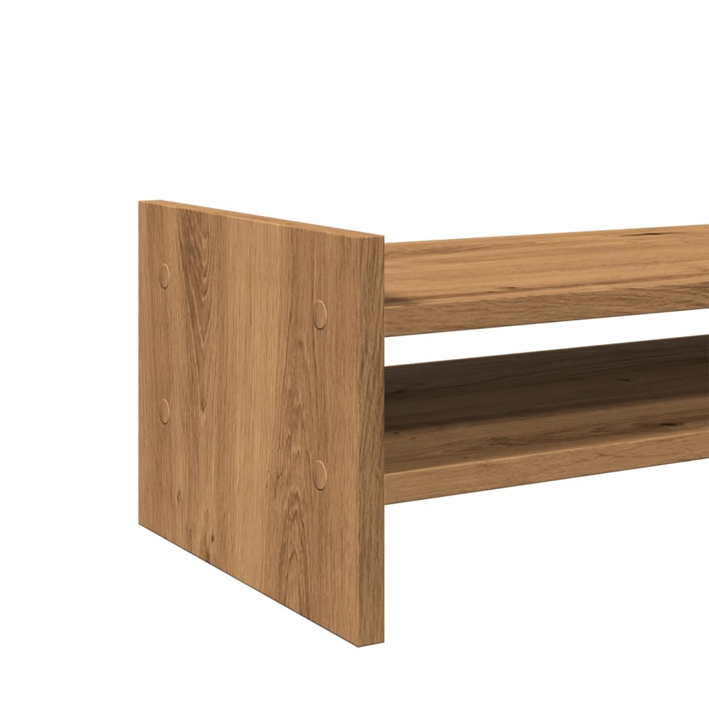 vidaXL Monitor Stand Artisian Oak 50x27x20 cm Engineered Wood