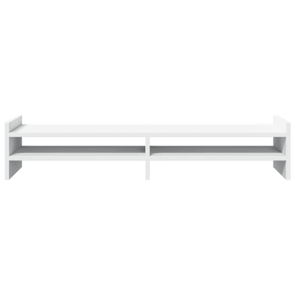 vidaXL Monitor Stand White 100x27x20 cm Engineered Wood