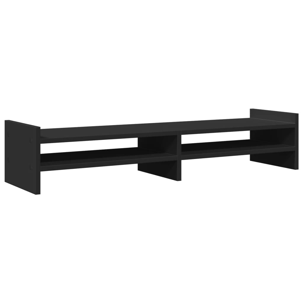 vidaXL Monitor Stand Black 100x27x20 cm Engineered Wood