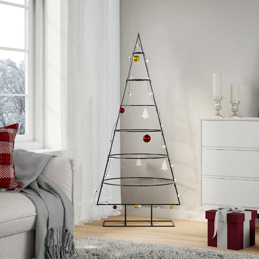 Metal Christmas Tree | Black | Powder-coated steel | 150 cm tall