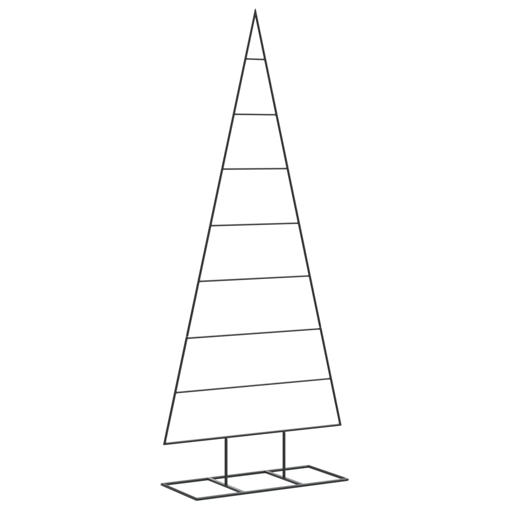 vidaXL Metal Christmas Tree for Decoration Black 150 cm