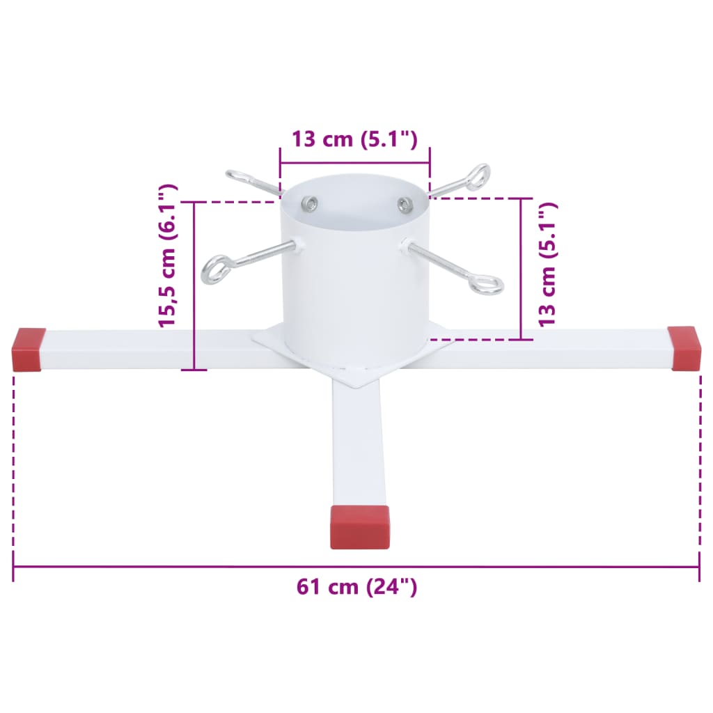 Christmas Tree Stand White 61x61x15,5 cm