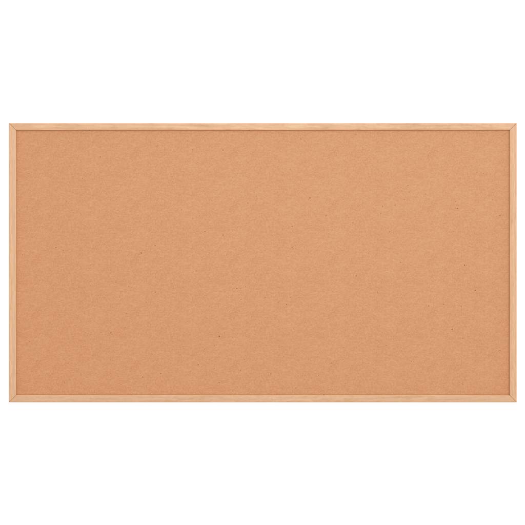 Cork Board with Solid Pine Wood Frame 100x55 cm
