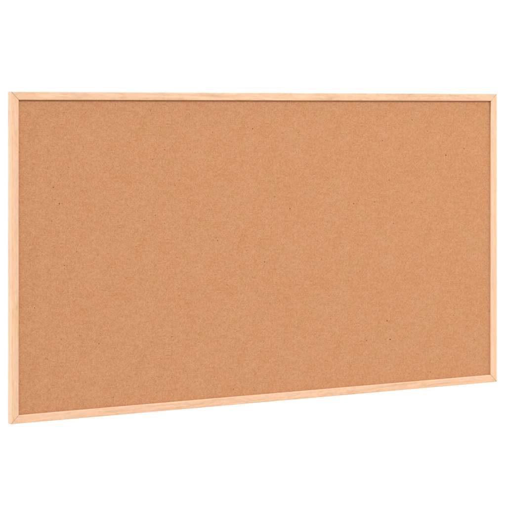 Cork Board with Solid Pine Wood Frame 100x55 cm