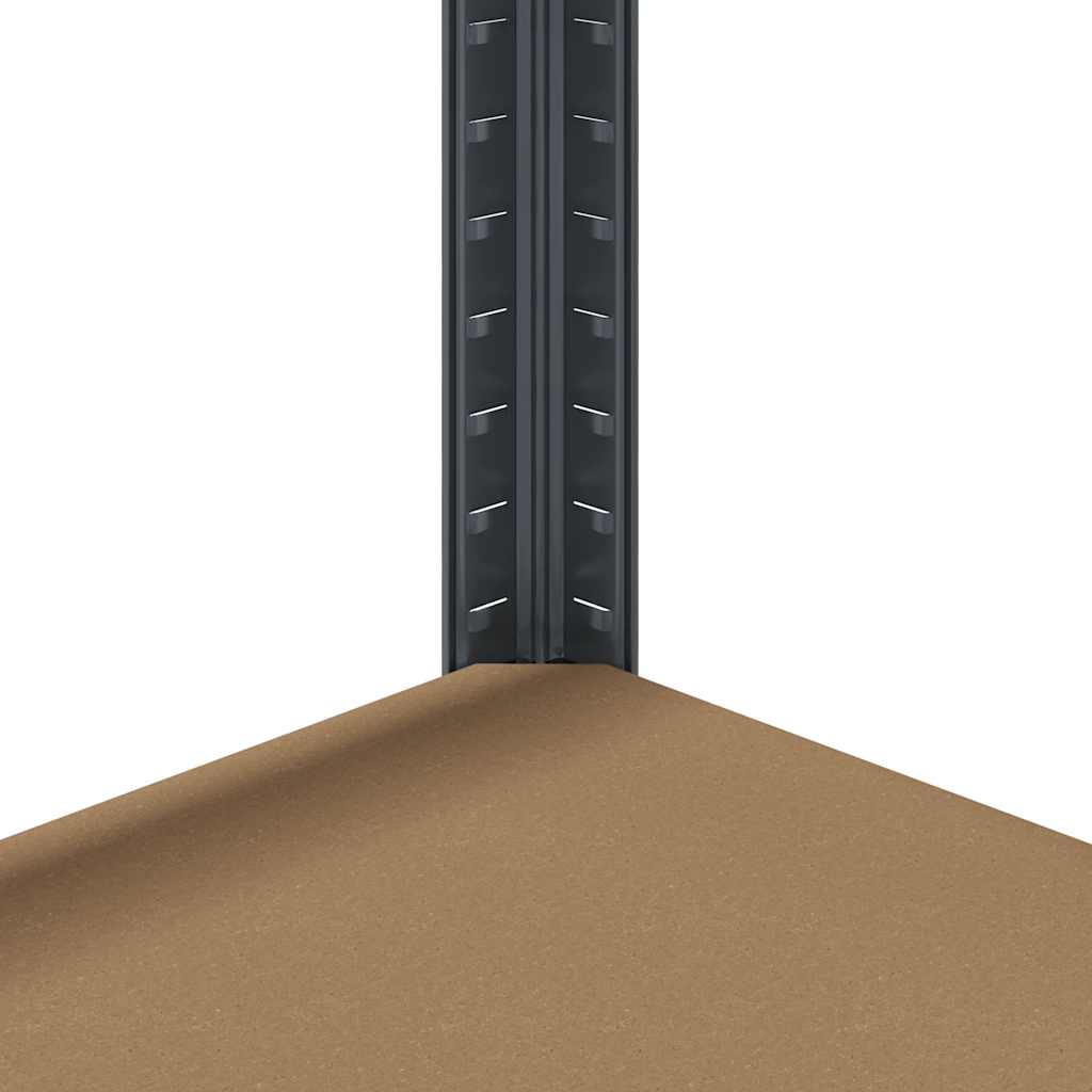 vidaXL 5-Layer Storage Shelves 2 pcs Anthracite Steel&Engineered Wood