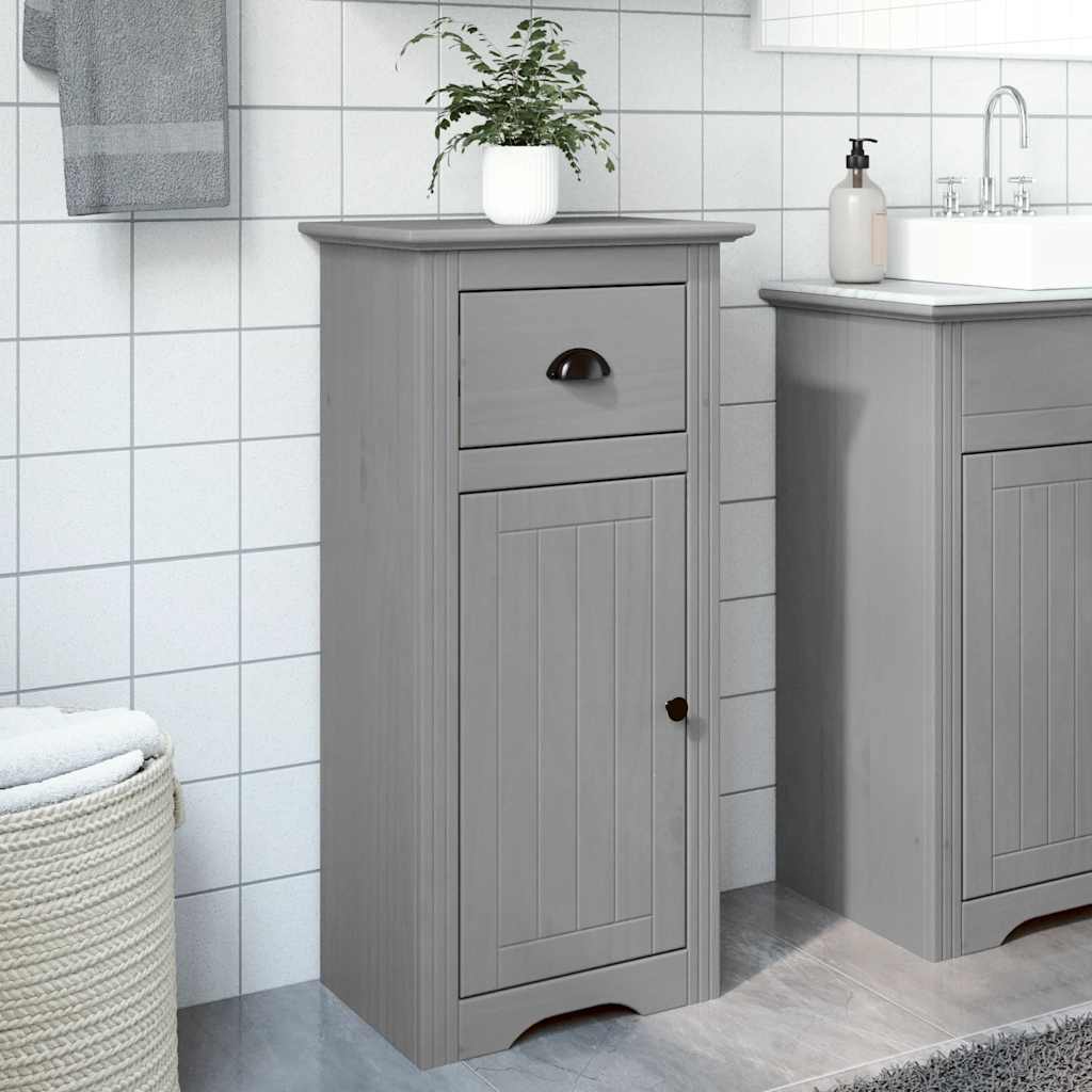 Bathroom Cabinet "BODO" Grey 44x30x90 cm