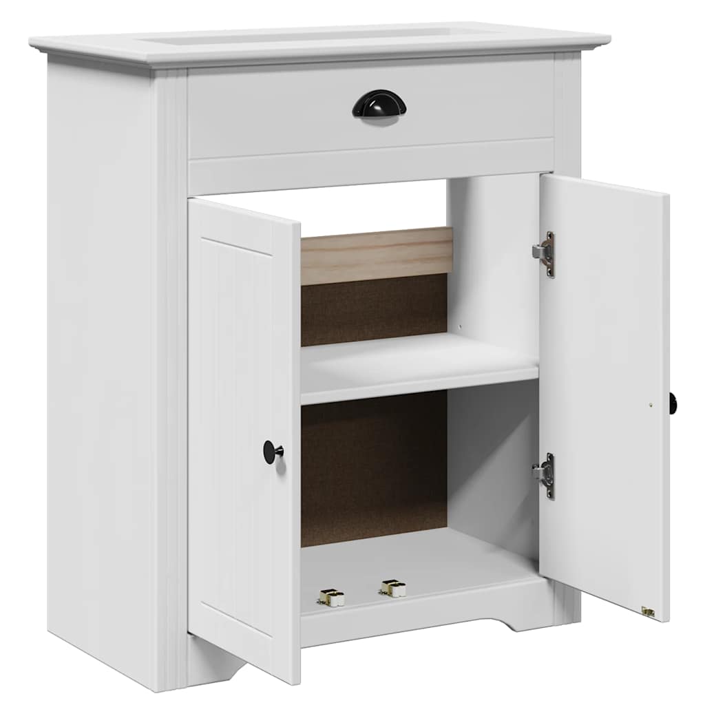 Bathroom Sink Cabinet "BODO" White 70x35x80 cm