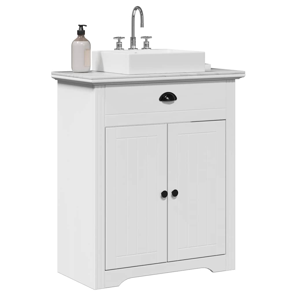 Bathroom Sink Cabinet "BODO" White 70x35x80 cm