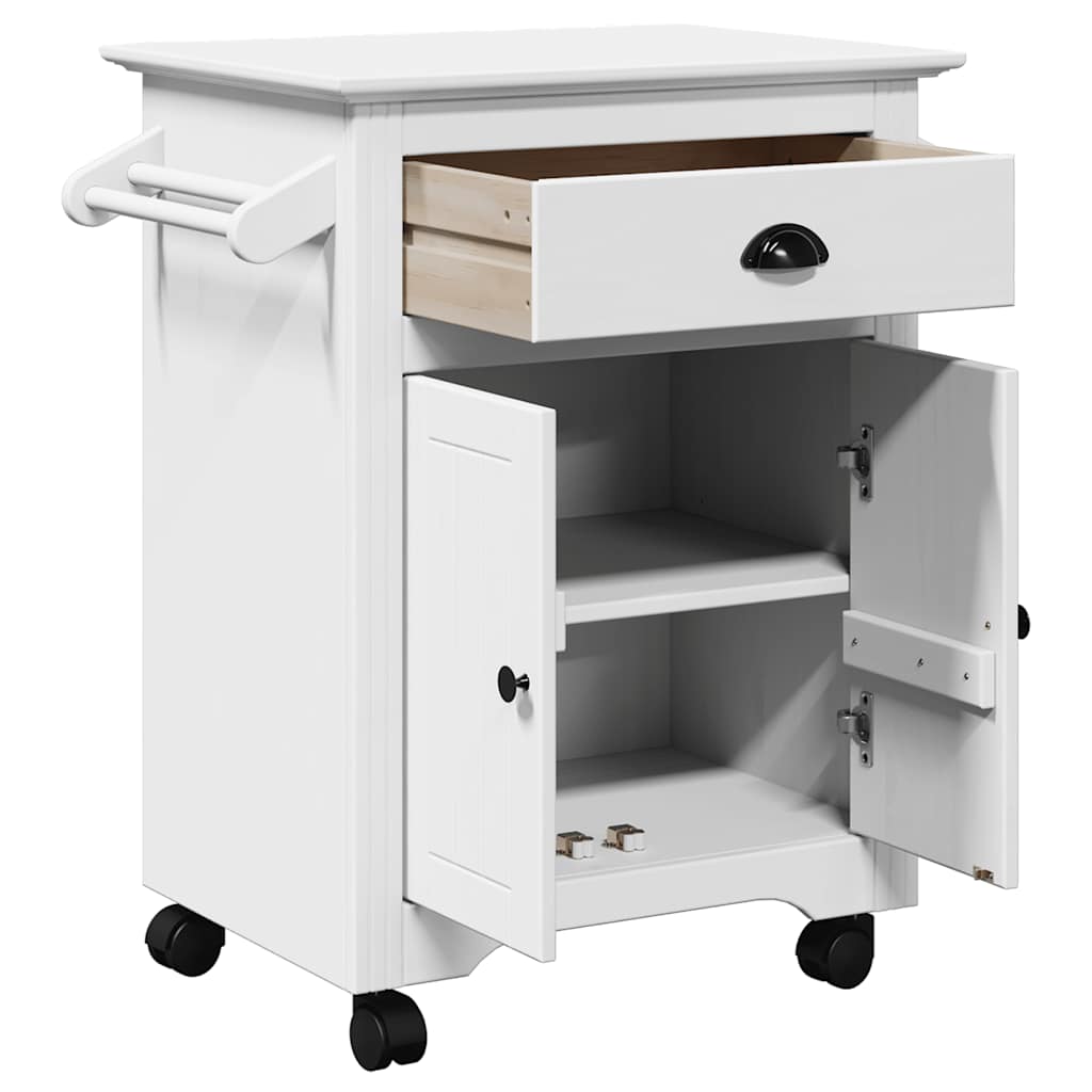 vidaXL Kitchen Trolley BODO White 72x45x80 cm