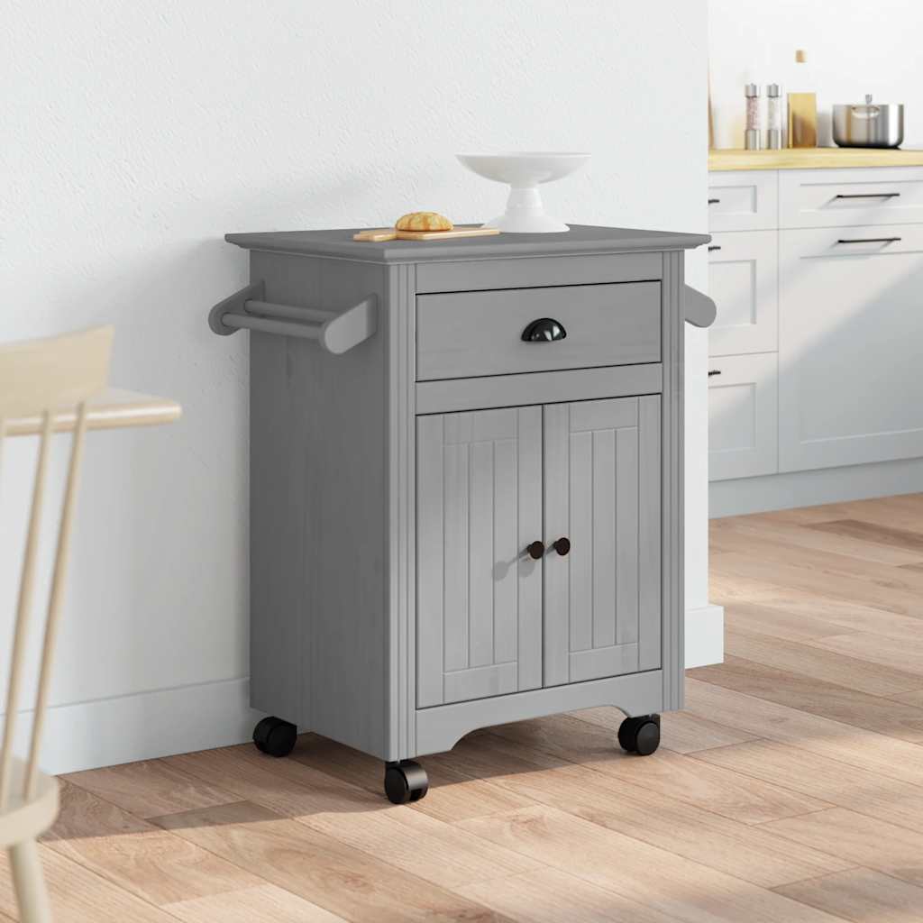 vidaXL Kitchen Trolley BODO Grey 72x45x80 cm