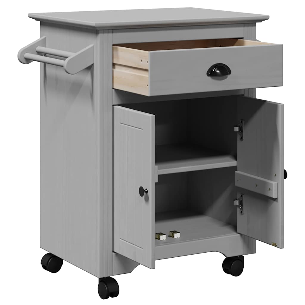 vidaXL Kitchen Trolley BODO Grey 72x45x80 cm
