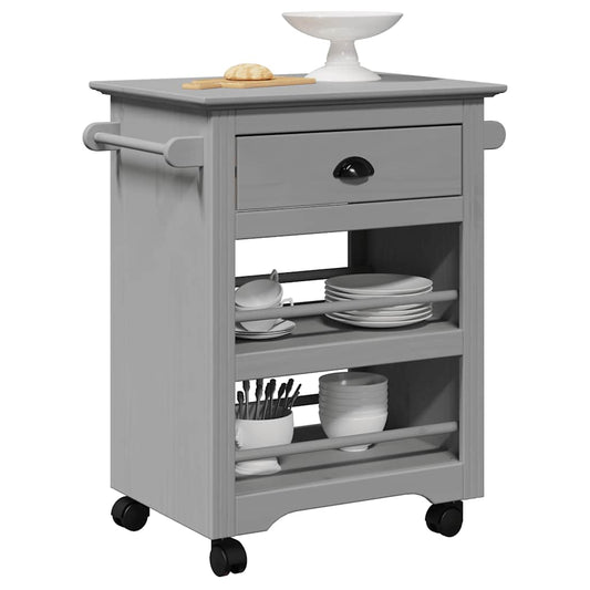 vidaXL Kitchen Trolley BODO Grey 67.5x45x80 cm