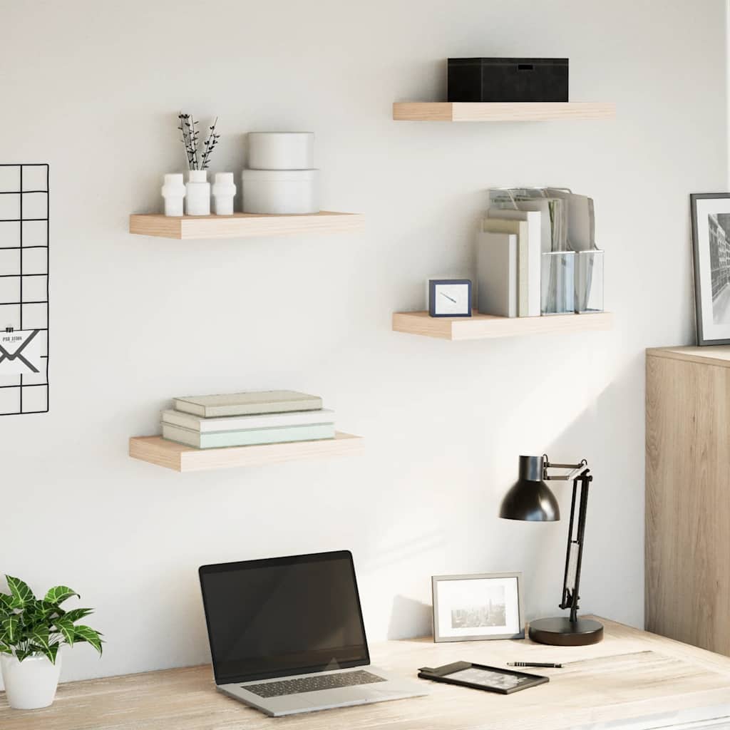 Floating Shelves 4 pcs 40x23.5x4 cm Engineered Wood