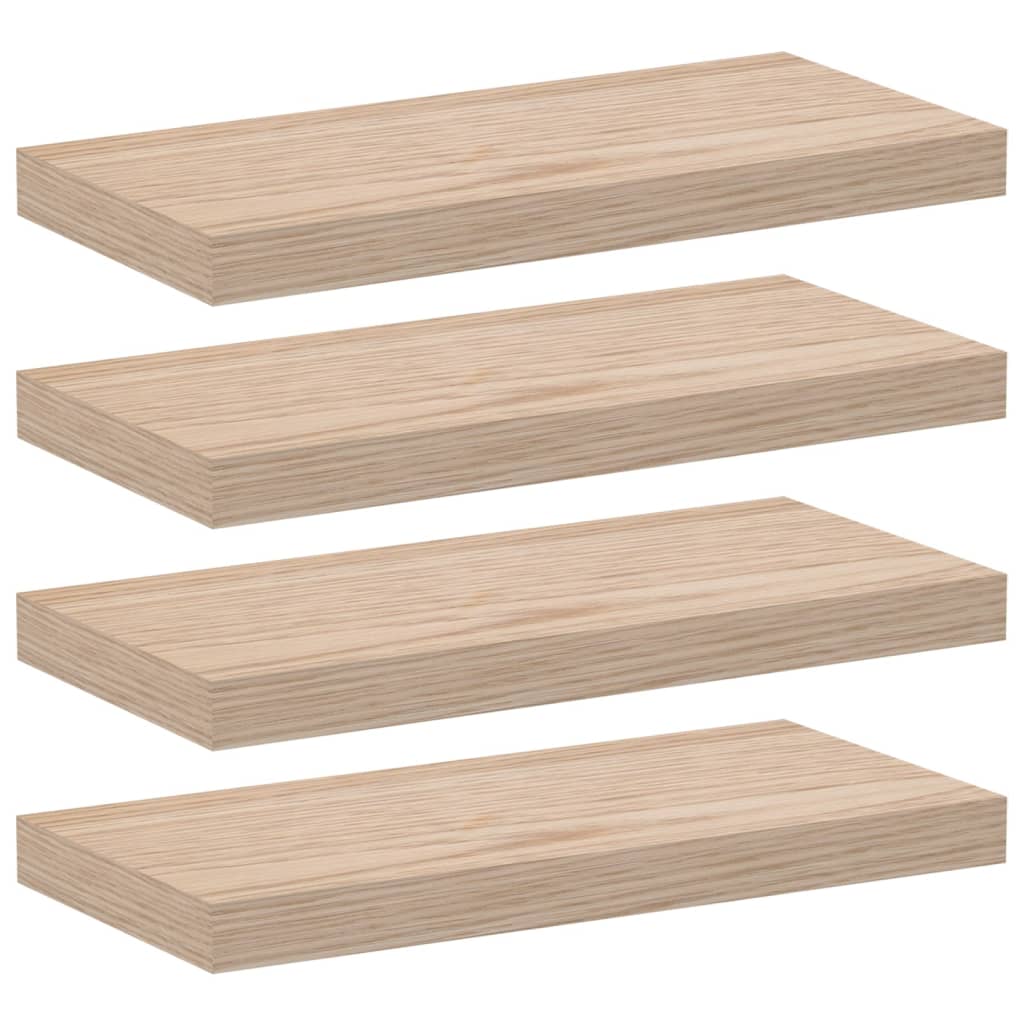 Floating Shelves 4 pcs 50x23.5x4 cm Engineered Wood