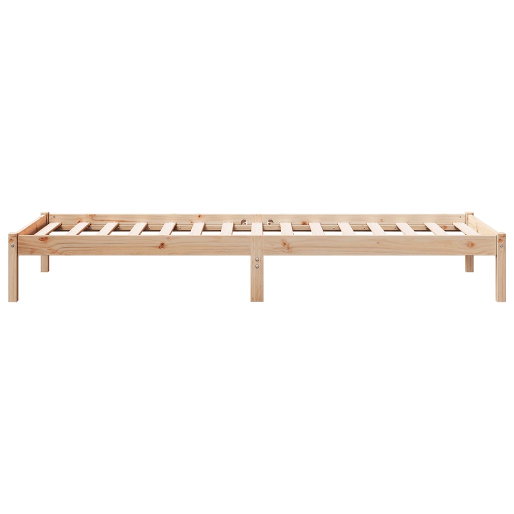 Extra Long Bed Frame without Mattress 100x220 cm Solid Wood Pine