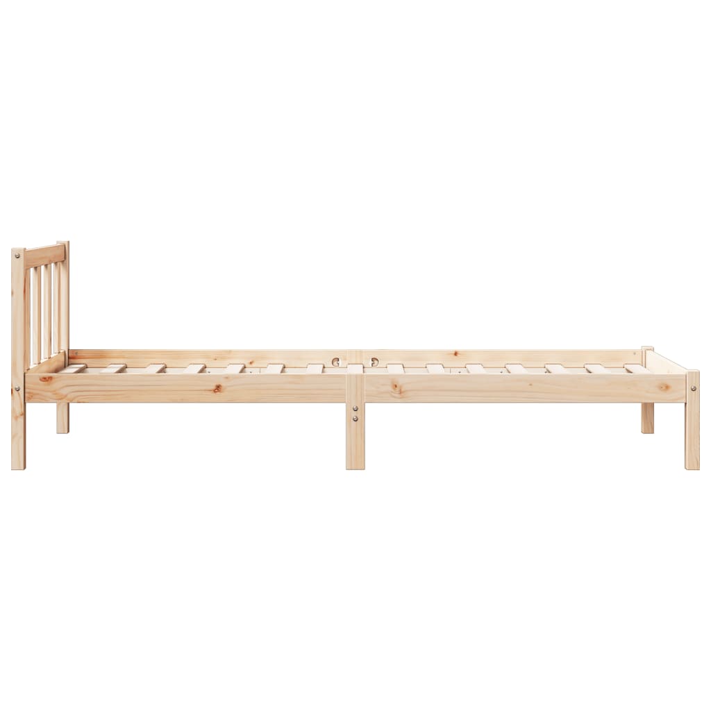 vidaXL Extra Long Bed Frame without Mattress 90x220 cm Solid Wood Pine