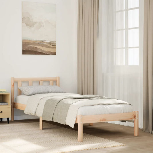 vidaXL Extra Long Bed Frame without Mattress 90x220 cm Solid Wood Pine