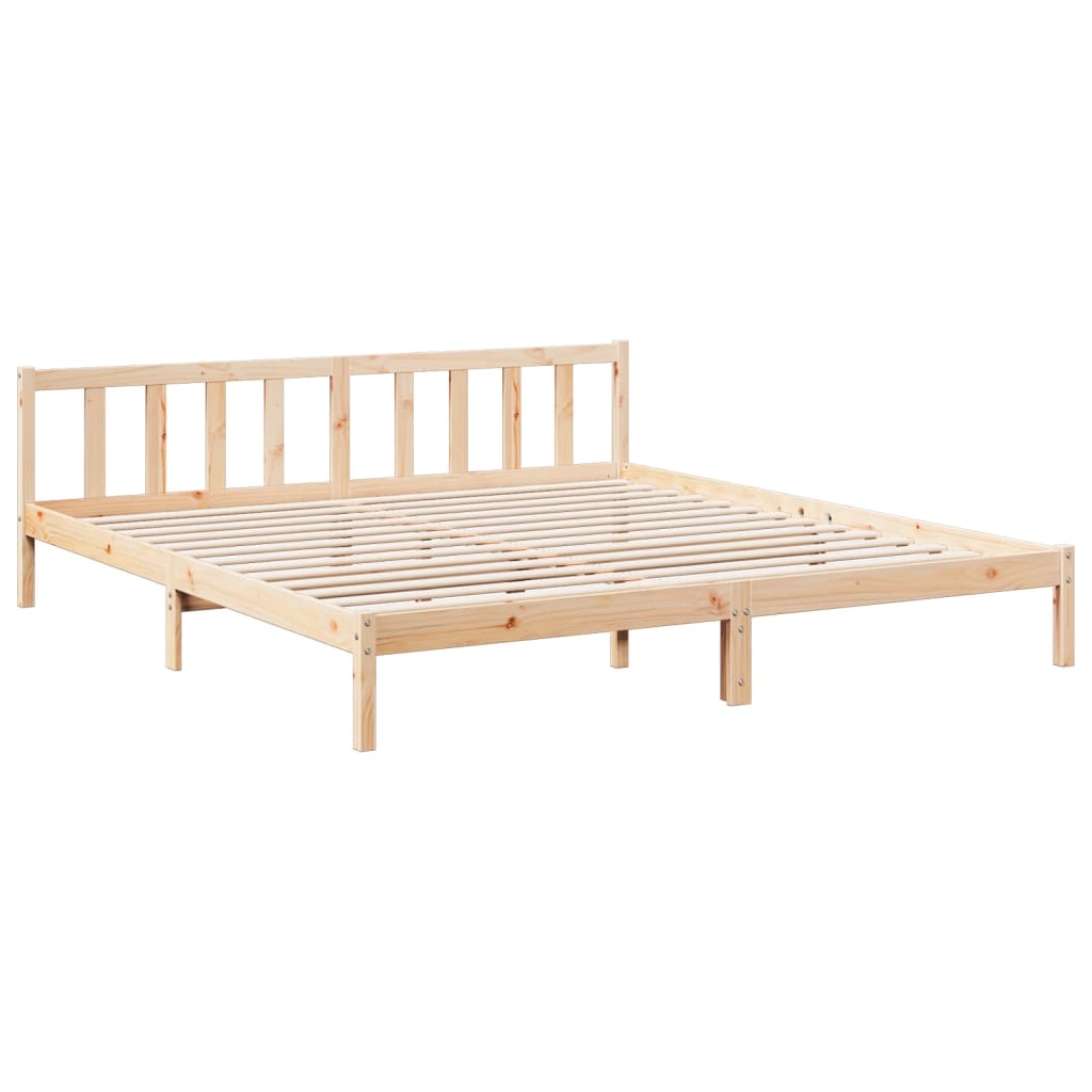 vidaXL Extra Long Bed Frame without Mattress 200x220 cm Solid Wood Pine