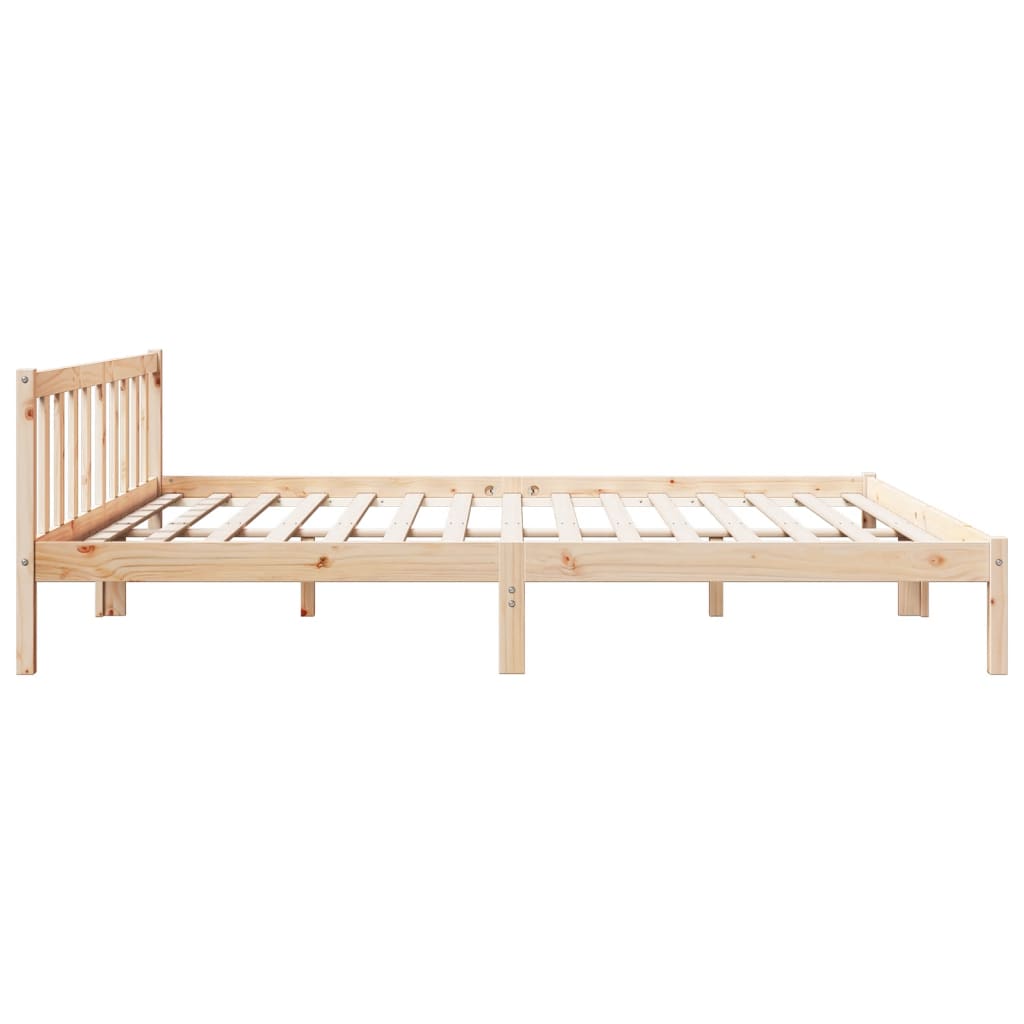 vidaXL Extra Long Bed Frame without Mattress 200x220 cm Solid Wood Pine