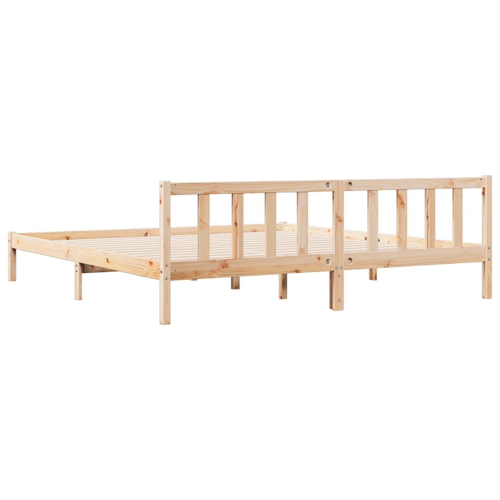 vidaXL Extra Long Bed Frame without Mattress 200x220 cm Solid Wood Pine