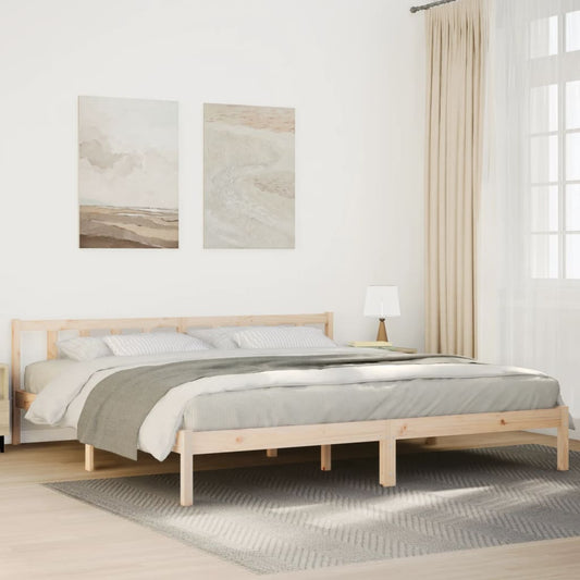 vidaXL Extra Long Bed Frame without Mattress 200x220 cm Solid Wood Pine