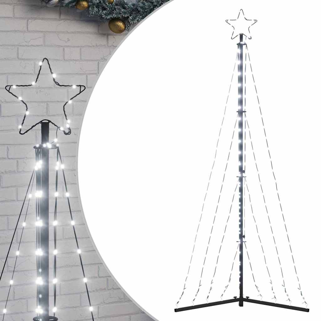 vidaXL LED Christmas Tree 339 LEDs Cold White 187 cm