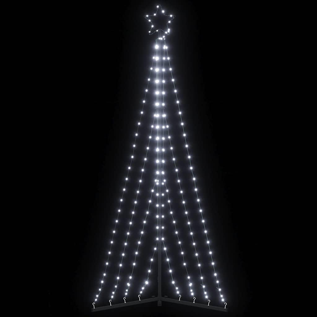 vidaXL LED Christmas Tree 339 LEDs Cold White 187 cm