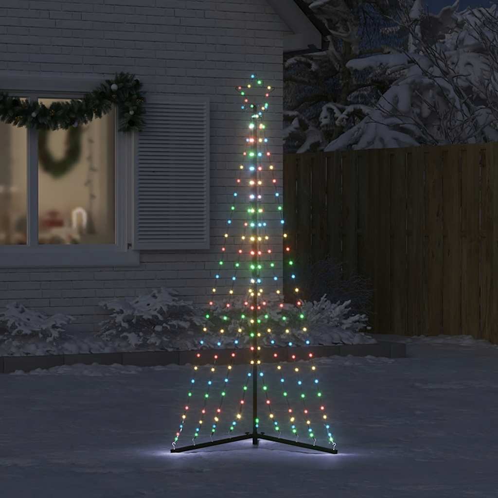 vidaXL LED Christmas Tree 339 LEDs Colorful 187 cm