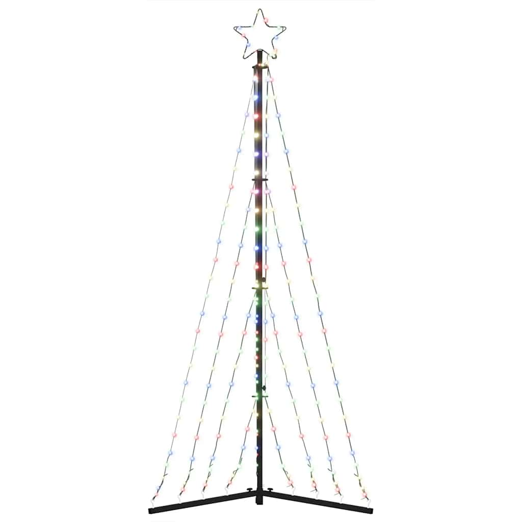 vidaXL LED Christmas Tree 339 LEDs Colorful 187 cm