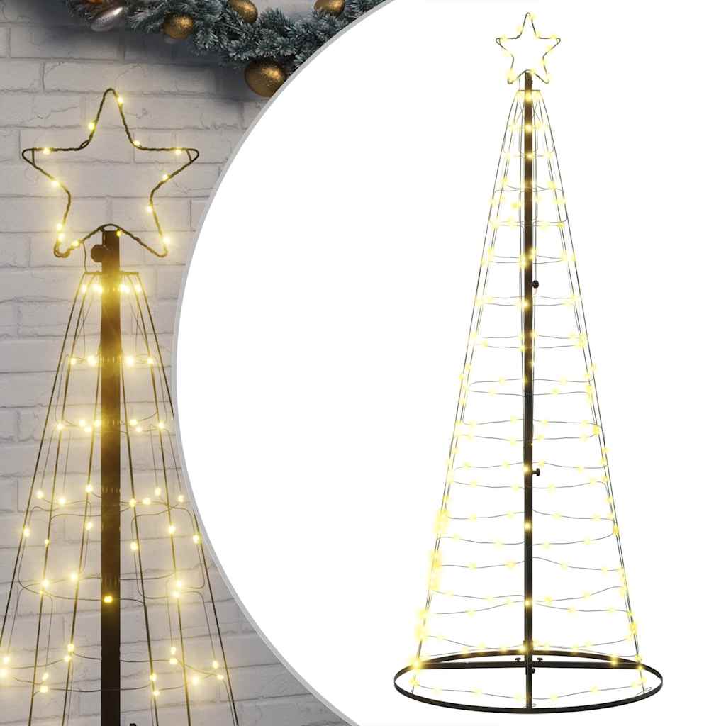 vidaXL LED Christmas Tree 200 LEDs Warm White 182 cm