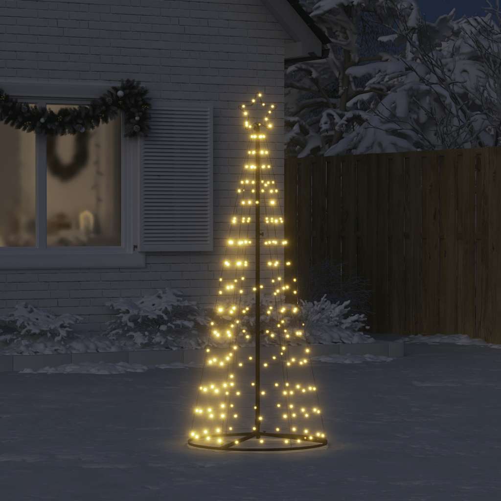 vidaXL LED Christmas Tree 200 LEDs Warm White 182 cm