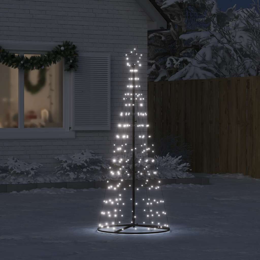 vidaXL LED Christmas Tree 200 LEDs Cold White 182 cm