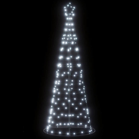 vidaXL LED Christmas Tree 200 LEDs Cold White 182 cm