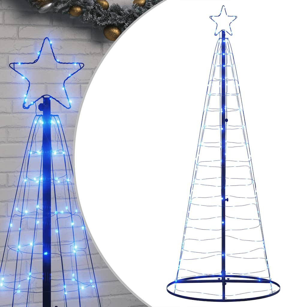 vidaXL LED Christmas Tree 200 LEDs Blue 182 cm