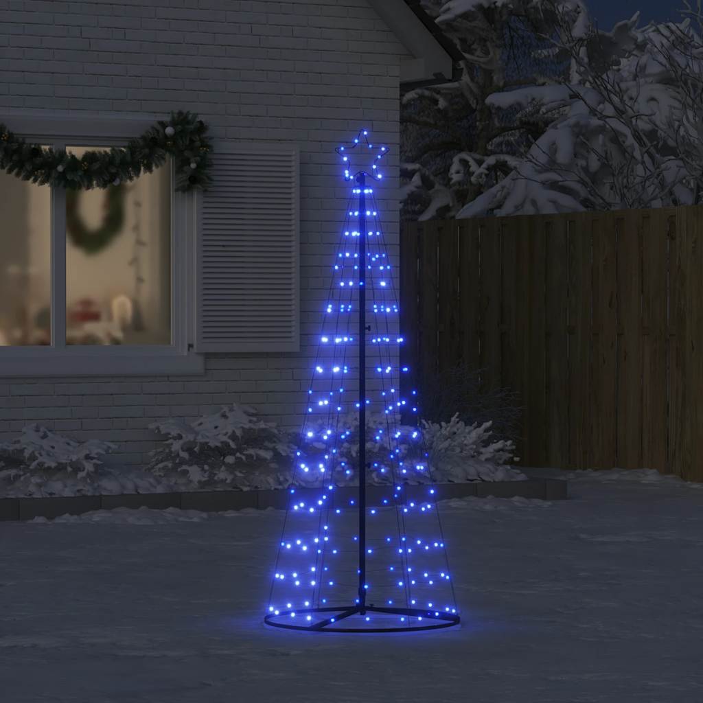 vidaXL LED Christmas Tree 200 LEDs Blue 182 cm