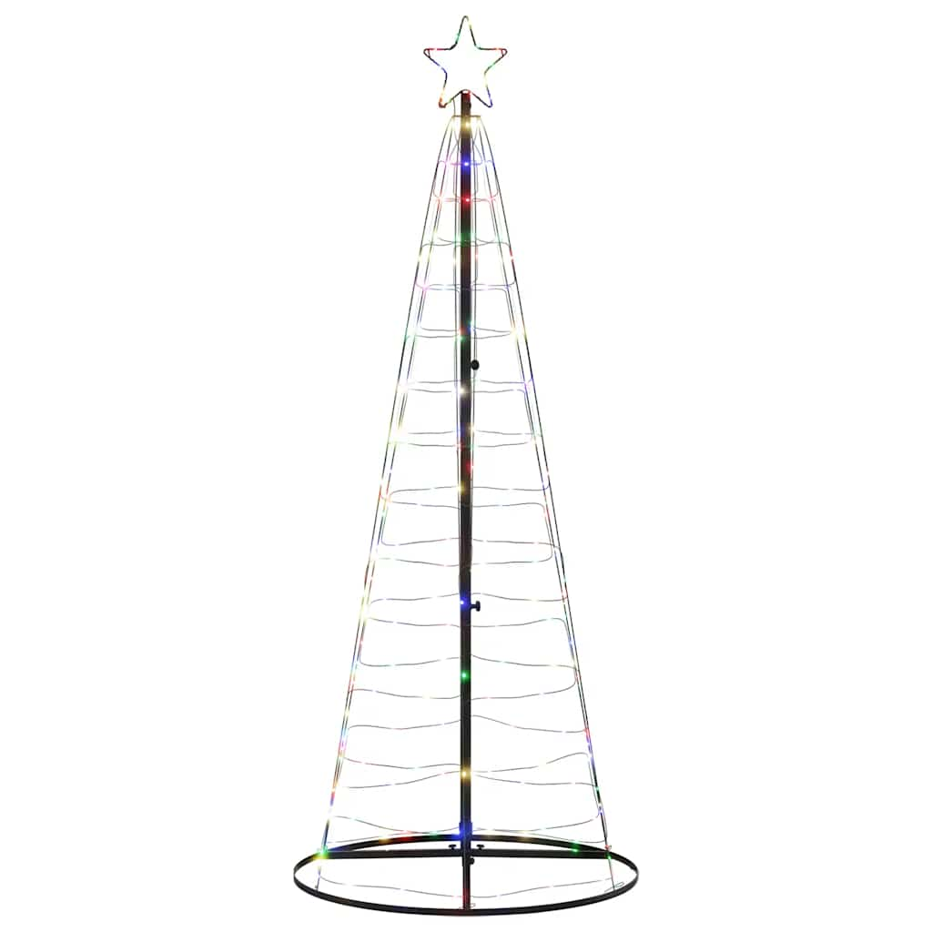 vidaXL LED Christmas Tree 200 LEDs Colorful 182 cm