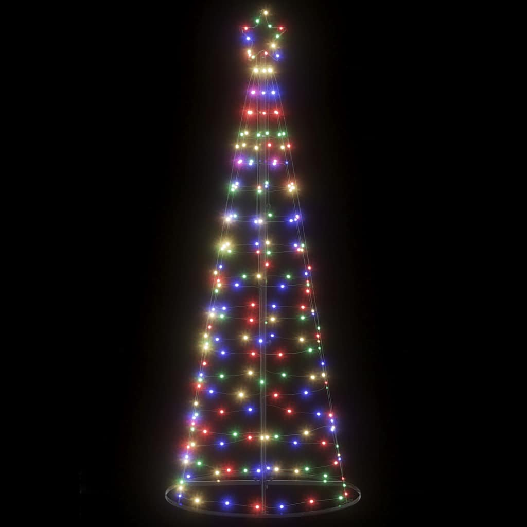 vidaXL LED Christmas Tree 200 LEDs Colorful 182 cm