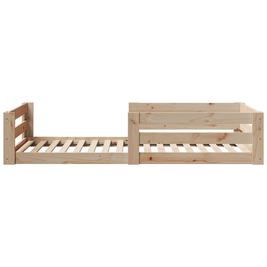 Bed Frame without Mattress 90x200 cm Solid Wood Pine