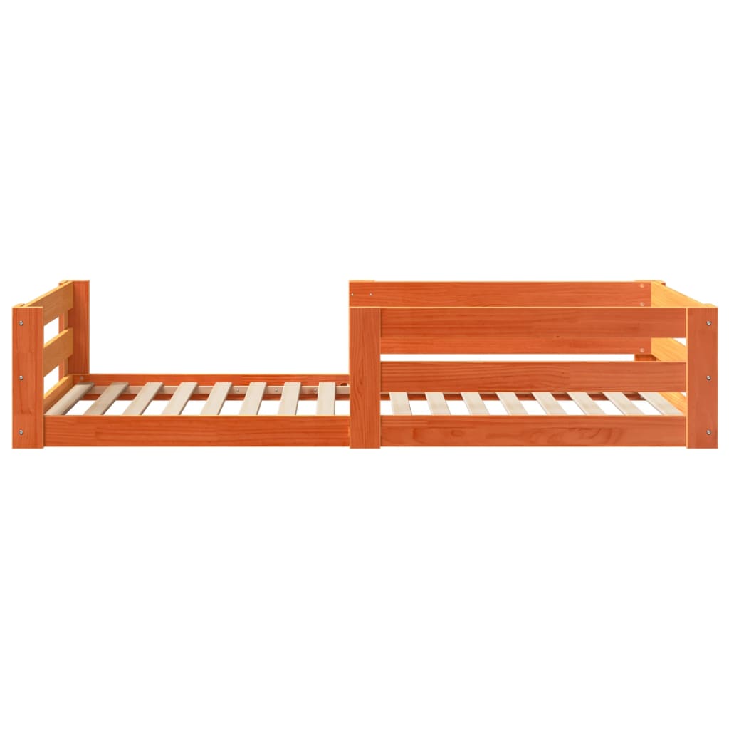 Bed Frame | Wax brown | Solid pine wood, Plywood | Single | Bed Frame
