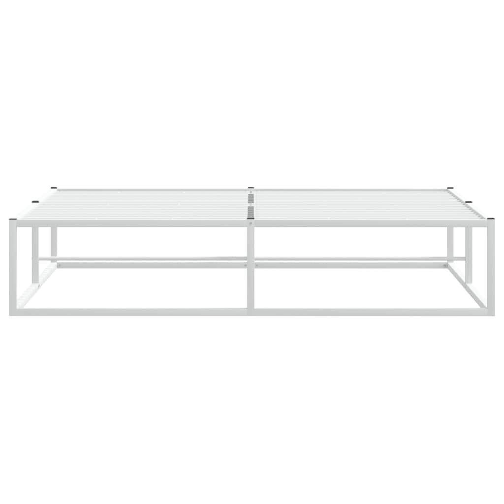 Bed Frame without Mattress White 160x200 cm Metal
