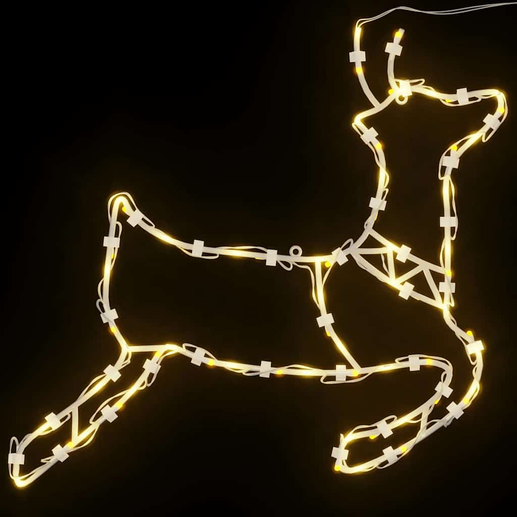 vidaXL Christmas Lights Reindeer Silhouette 2 pcs 35 LEDs Warm White