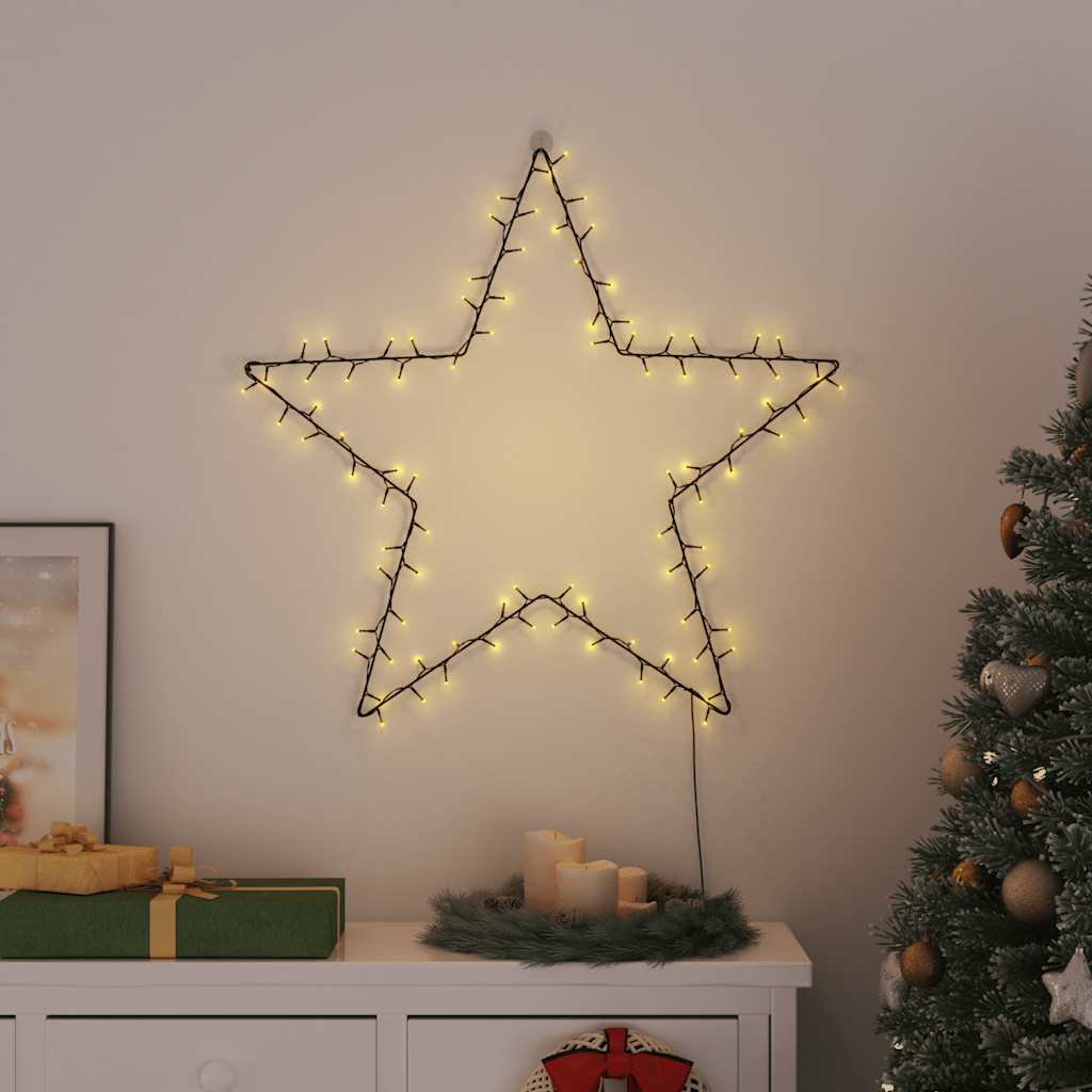 vidaXL Christmas Lights Star Silhouette 115 LEDs Warm White