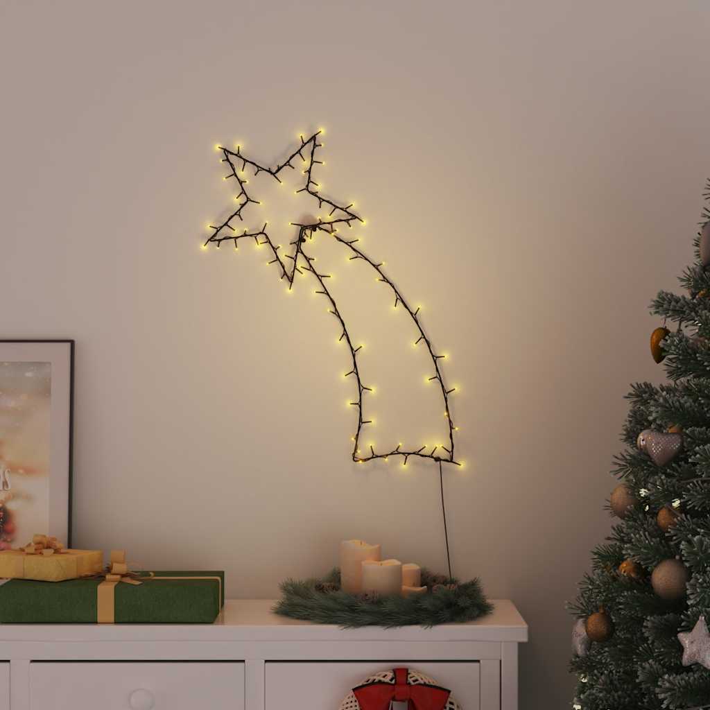 vidaXL Christmas Lights Shooting Star Silhouette 115 LEDs Warm White