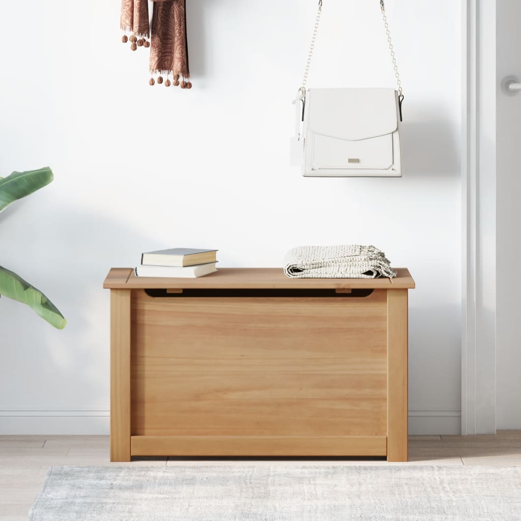 Storage Chest with Lid "PANAMA" 79x42x46 cm Solid Wood Pine