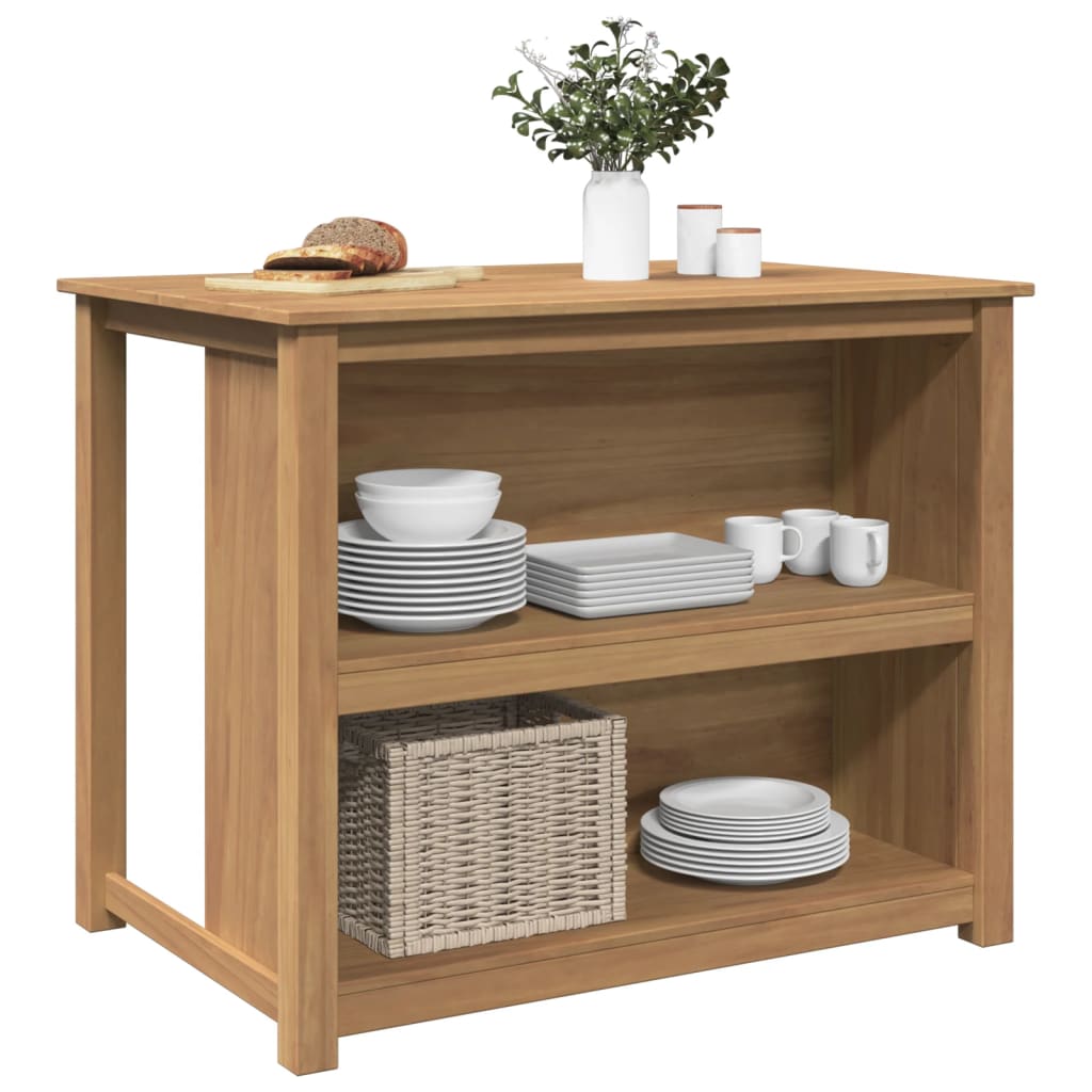 Kitchen Island "PANAMA" 112x77x90 cm Solid Wood Pine
