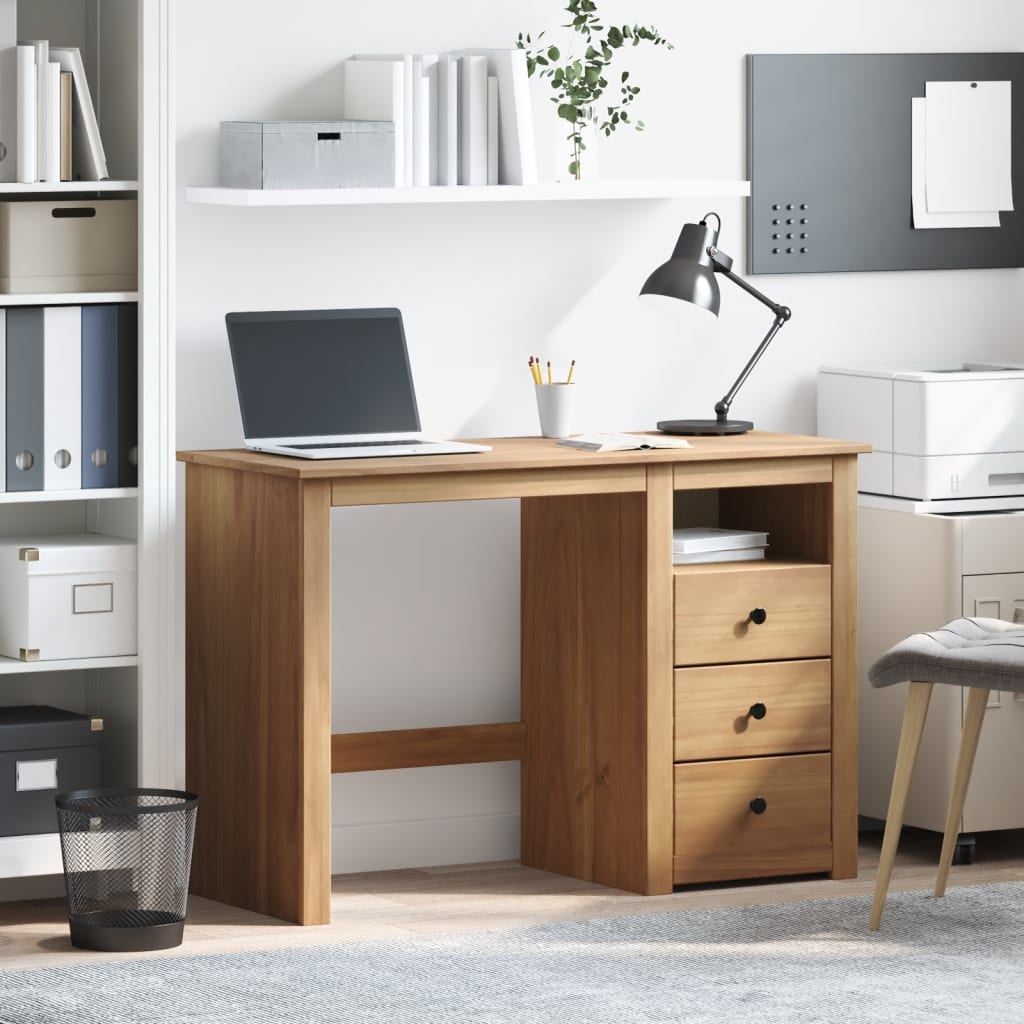 Desk PANAMA 112x45x75 cm Solid Wood Pine