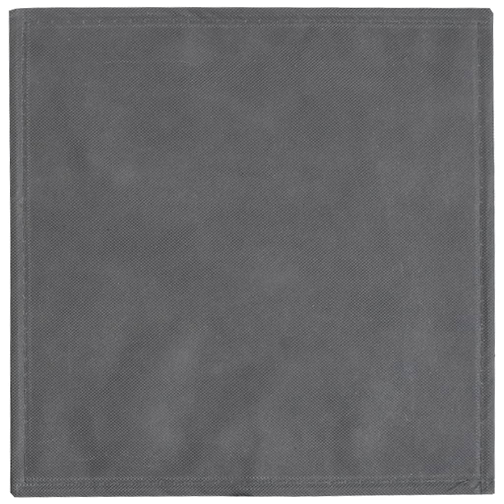 Foldable Storage Boxes 4 pcs Grey 32x32x32 cm Non-woven Fabric